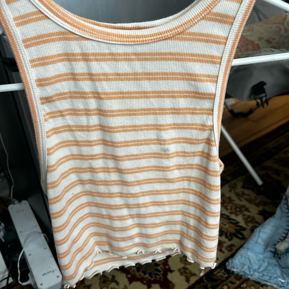 Striped Ribbed Tank Top